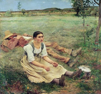 Heinäntekijät, 1877 tekijältä Jules Bastien Lepage
