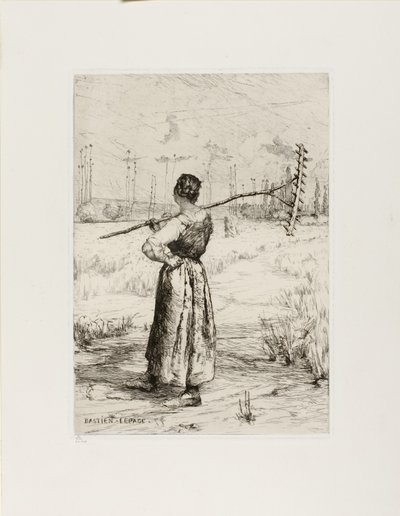 Paluu kentältä, 1878 tekijältä Jules Bastien Lepage