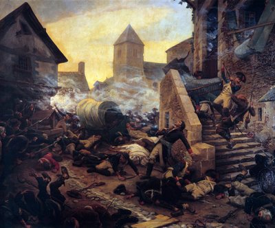 Kenraali Moulinin kuolema Choletin taistelussa vuonna 1794 tekijältä Jules Benoit Levy