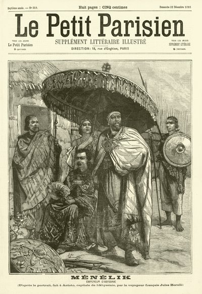 Menelik, Abessinian keisari tekijältä Jules Borelli