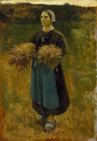 The Gleaner, 1859 tekijältä Jules Breton