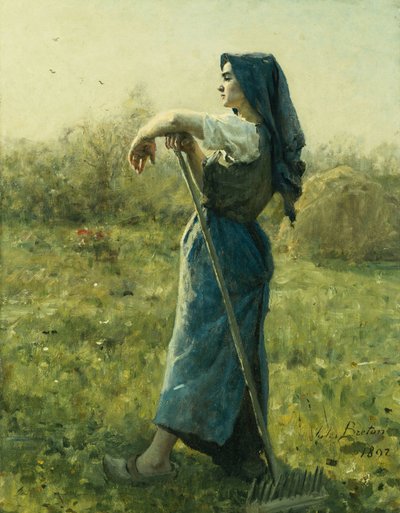 Harvesteri, 1892 tekijältä Jules Breton