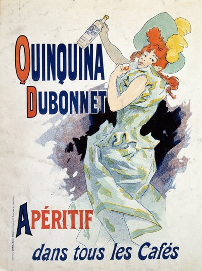 Jules Cheretin mainosjuliste Quinquina Dubonnetille tekijältä Jules Cheret
