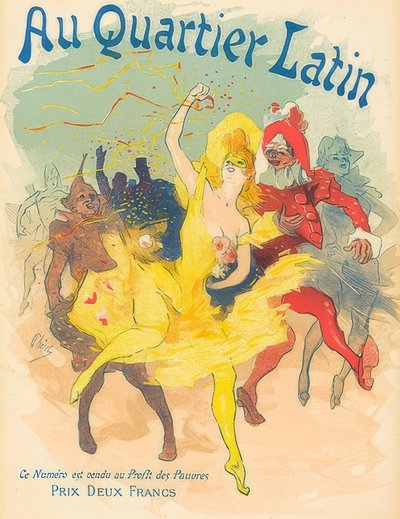 Latinalaisessa korttelissa. 1894 tekijältä Jules Cheret