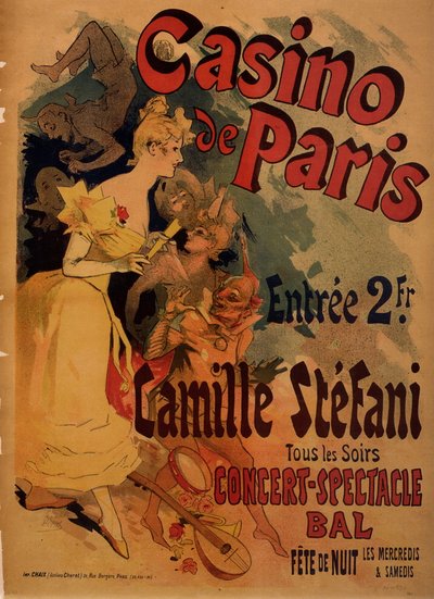 Casino de Paris; Camille Stefani tekijältä Jules Cheret
