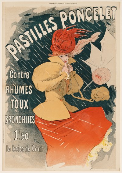 Poncelet-pastillit (Pastilles Poncelet) tekijältä Jules Cheret