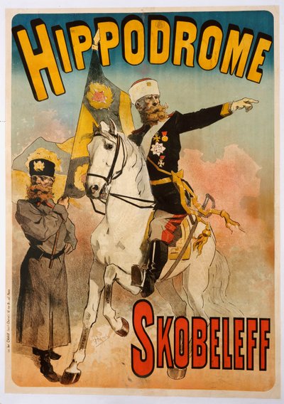 Julistemainos "Skobeleff" Hippodromilla, 1895 tekijältä Jules Cheret