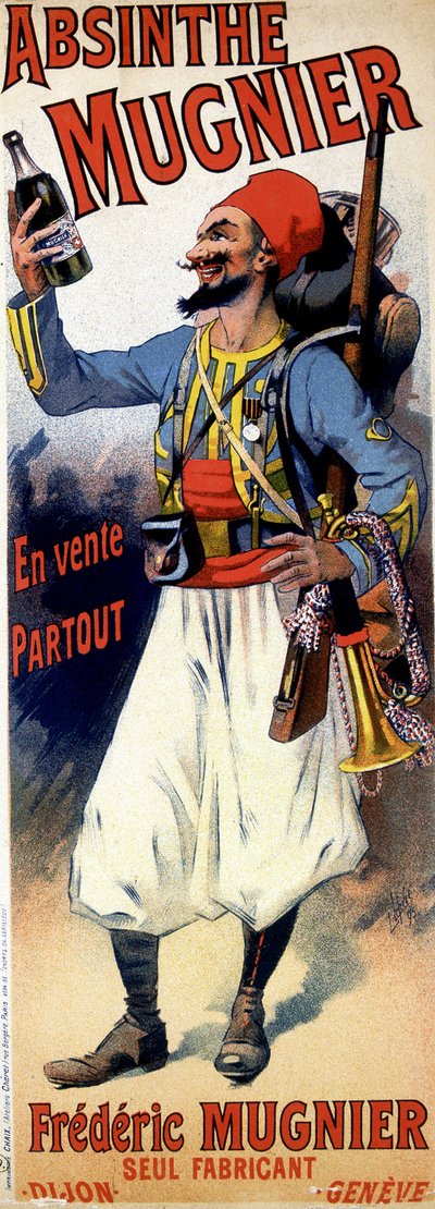 Juliste absintti Mugnierille - Jules Cheret tekijältä Jules Cheret