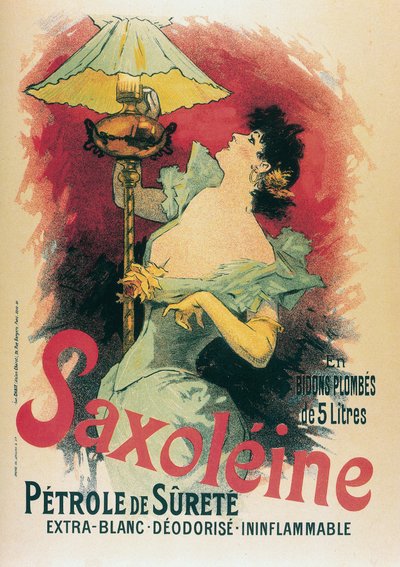 "Saxolein" 1891 (litografia) tekijältä Jules Cheret
