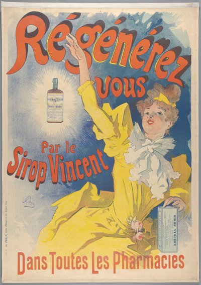 Sirop Vincent, 1893 tekijältä Jules Cheret