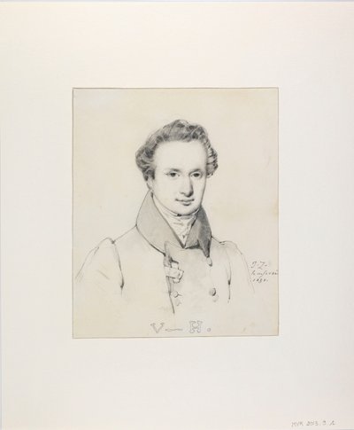 Victor Hugon muotokuva 1802-1885, 1830. tekijältä Jules Claude Ziegler