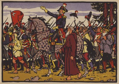 Alois von Reding ja vallankumouksellisen Ranskan määräämä Schwyzin vastarinta Helvetin tasavaltaa vastaan tekijältä Jules Courvoisier