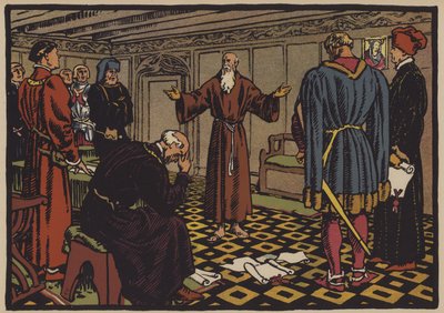 Erakko Niklaus von Flue ja Stansin sopimus, 1481 tekijältä Jules Courvoisier