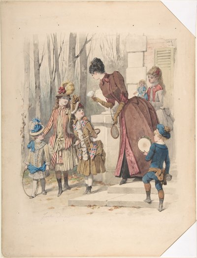 Muotikuvitus, no. 2224, heinäkuu 1885. tekijältä Jules David