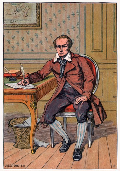 Andre Chenier, n. 1900 (kaiverrus) tekijältä Jules Didier