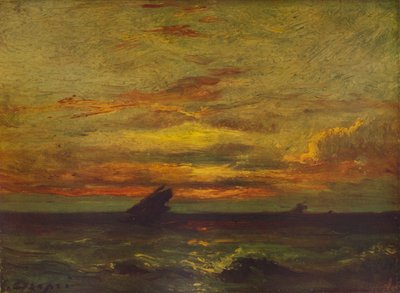 Auringonlasku, 1879, 1938 tekijältä Jules Dupré