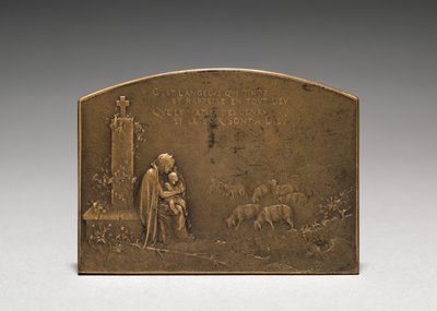 Medaljonin kääntöpuoli. tekijältä Jules Dupré