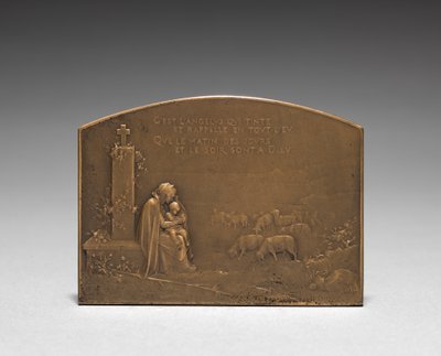 Medaljonin kääntöpuoli. tekijältä Jules Dupré