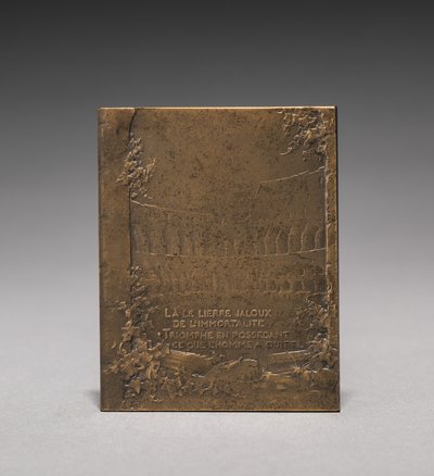 Medaljonin kääntöpuoli. tekijältä Jules Dupré