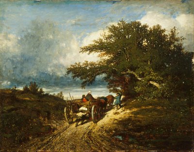 On the Road, 1856. finlandès tekijältä Jules Dupré