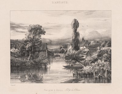 Näkymä otettu Alençonissa Näkymä otettu Alençonissa, 1839. tekijältä Jules Dupré