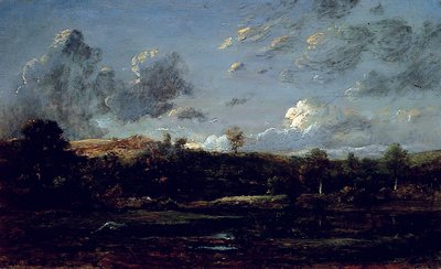 In the Landes, n. 1841 (öljy kankaalle) tekijältä Jules Dupré