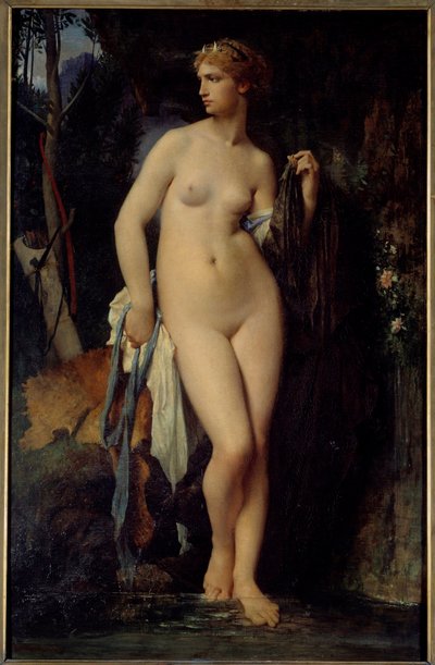 Jules Elie Delaunayn (1828-1891) Diane-maalaus 1872 su. 1,47x0,94 m Pariisi, museo d