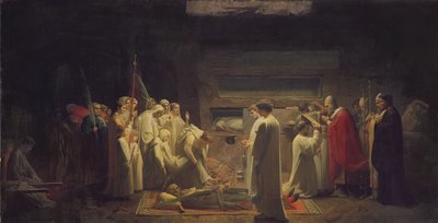 Marttyyrit katakombeissa, 1855 tekijältä Jules Eugene Lenepveu
