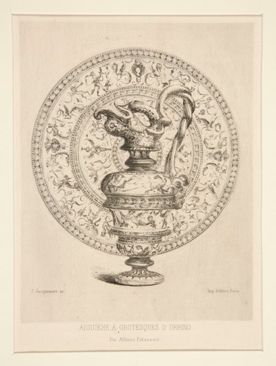 Ewer groteskeilla d tekijältä Jules Ferdinand Jacquemart