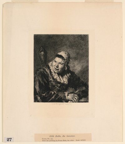 Hille Bobbe, noita, "Etchings of Pictures in the Metropolitan Museum, New York" tekijältä Jules Ferdinand Jacquemart