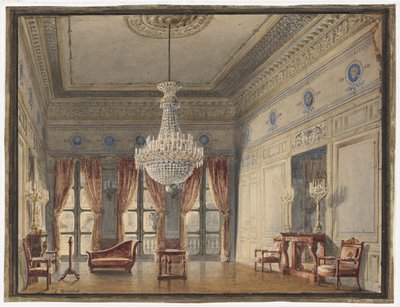 Montpensier-siiven salonki, Palais Royalin palatsi tekijältä Jules Frédéric Bouchet