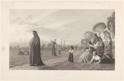 Dante, naar J.L. Gérôme tekijältä Jules Gabriel Levasseur
