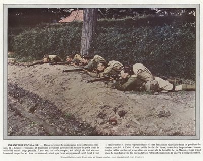 Skotlannin jalkaväki tekijältä Jules Gervais Courtellemont