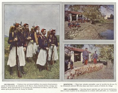 Zouaves, Monthyon, saksalaiset kuoret tekijältä Jules Gervais Courtellemont