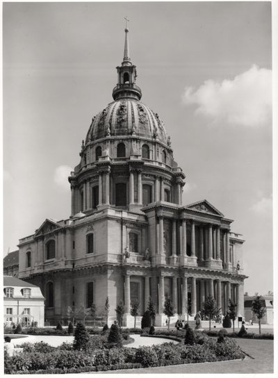 St. Louisin kirkon julkisivu, Dome des Invalides, 1679-1706 tekijältä Jules Hardouin Mansart