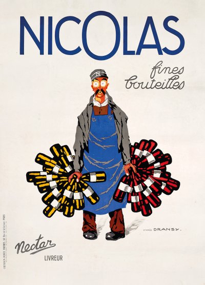 Nicolas, Nectar, n. 1930 (väri litho) tekijältä Jules Isnard Dransy