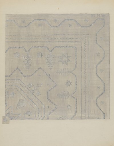 Candlewick Coverlet Woven, n. 1936. tekijältä Jules Lefevere
