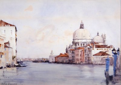 Grand Canal, Venetsia (akvarelli paperille) tekijältä Jules Lessore
