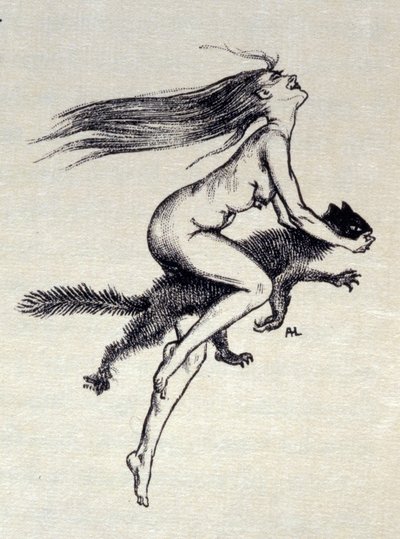 Kuvitus Joris-Karl Huysmansin teoksesta "A Rebours". tekijältä Jules Marie Auguste Leroux