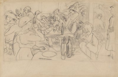 Caf? Näkymä tekijältä Jules Pascin