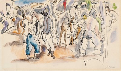 Figuurit ja hevoset tekijältä Jules Pascin