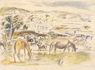 Hevoset maisemassa tekijältä Jules Pascin