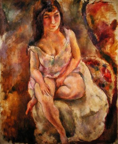Istuva puolialaston tekijältä Jules Pascin