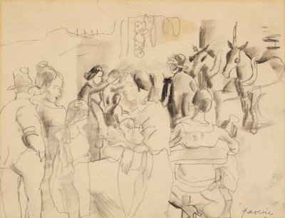 Street Scene, New York tekijältä Jules Pascin