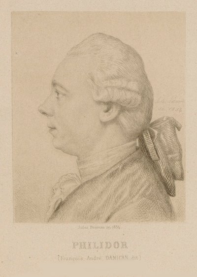 François-André Danican Philidorin muotokuva 1726-1795. tekijältä Jules Porreau