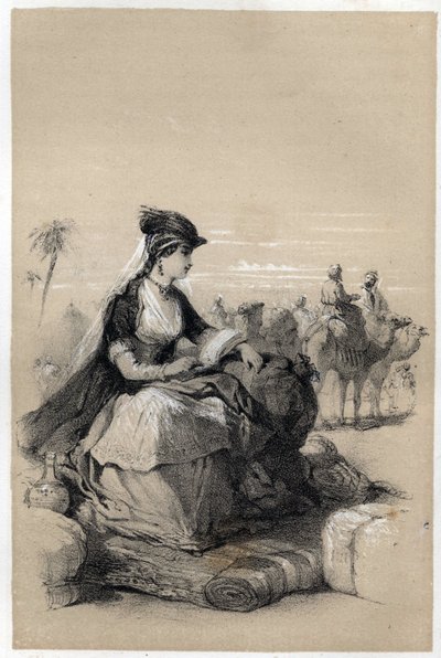 Lady Maryn (Marie) muotokuva Wortley Montagusta (Wortley-Montagu) (26. toukokuuta 1689 - 21. elokuuta 1762), brittiläisestä kirjailijasta. tekijältä Jules and Raunheim Hermann David