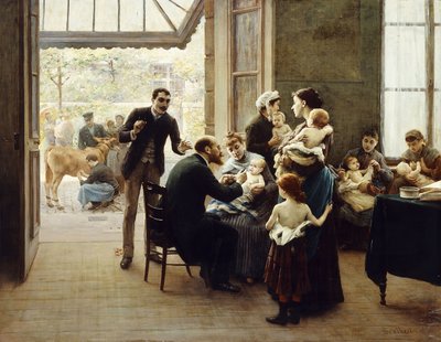 Kunnianosoitus Louis Pasteurille; Kunnianosoitus Louis Pasteurille, tekijältä Jules Scalbert