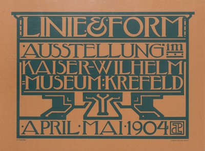Line & Form -näyttely, 1904. tekijältä Jules de Praetere