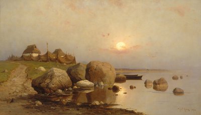Kalastajakylä, 1892 tekijältä Juli Julievich Klever