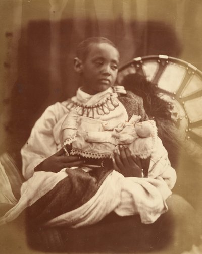 Déjatch Alámayou, kuningas Theodoren poika, heinäkuu 1868. tekijältä Julia Margaret Cameron